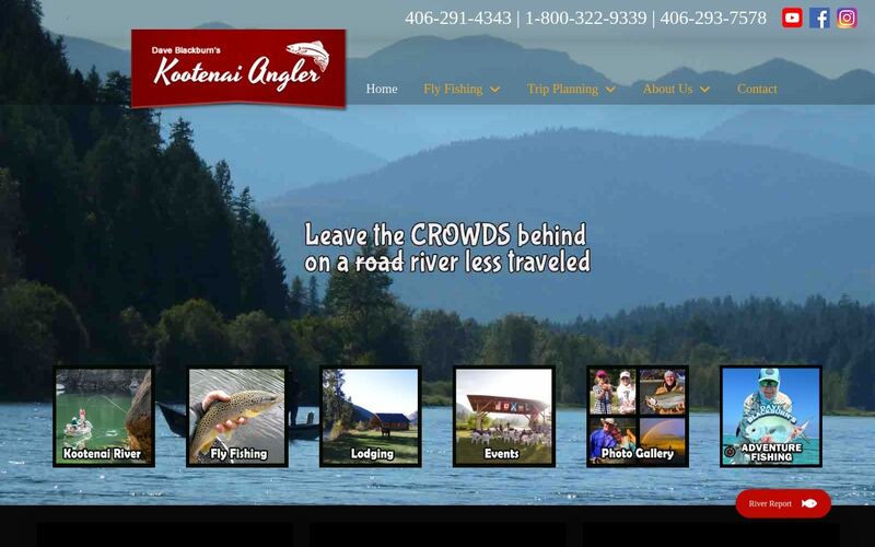 Kootenai Angler website