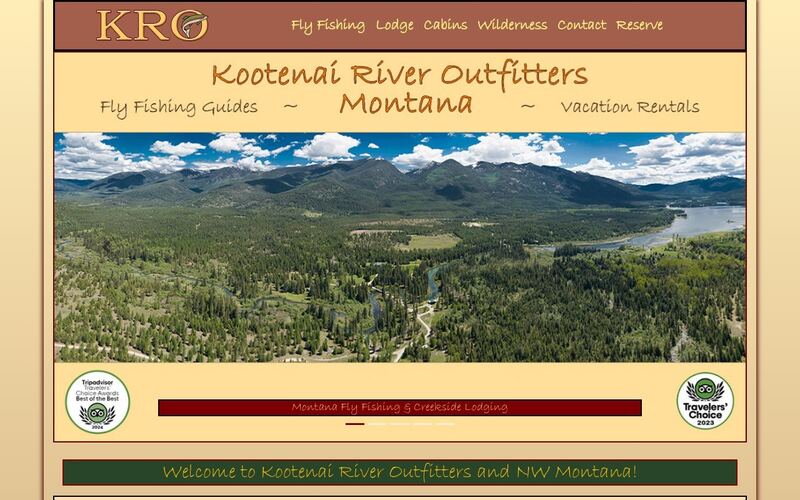 Kootenai River Outfitters website